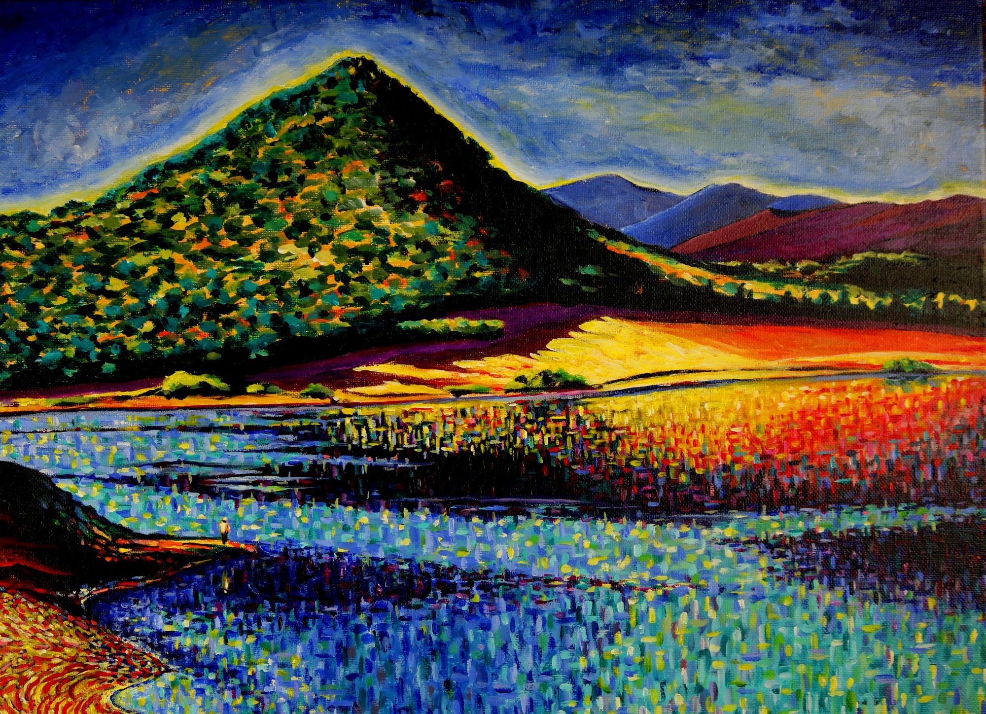 Emigrant Lake painting by Greg Thweatt